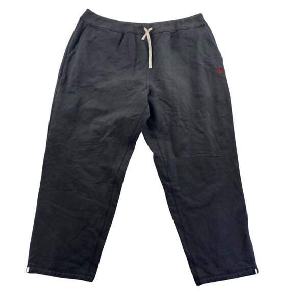 Polo Ralph Lauren Jogger Pants Size 2XB Black Drawstring Sweatpants Pull On - Picture 1 of 16